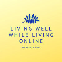Logo for the Living Well podcast