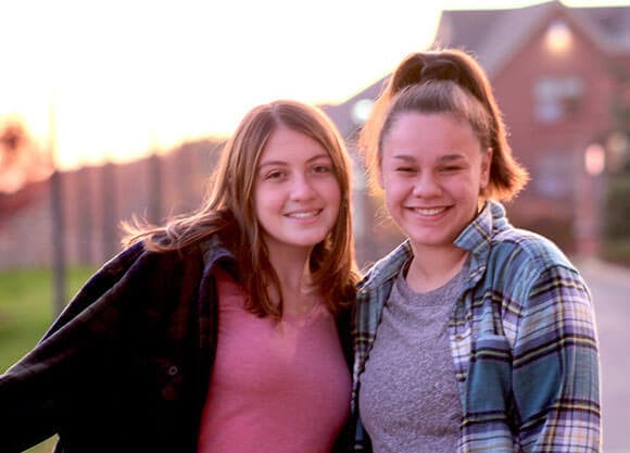 Headshot of Emily DiSalvo and Jessica Simms