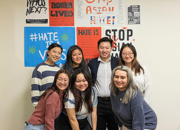 Asian Student Alliance members at Culture Night