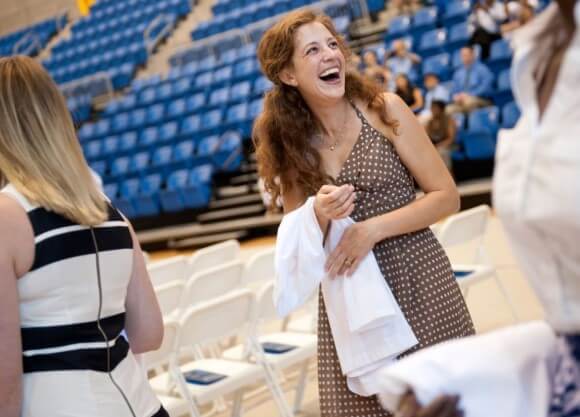 Lacey Gowdy white coat