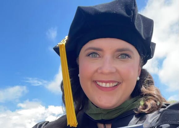 Headshot of Quinnipiac alumna Katherine Chinnici earning her degree