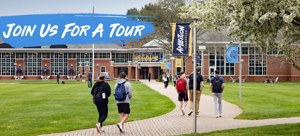 Join us for a tour of Quinnipiac's Mount Carmel Campus including the library and student center