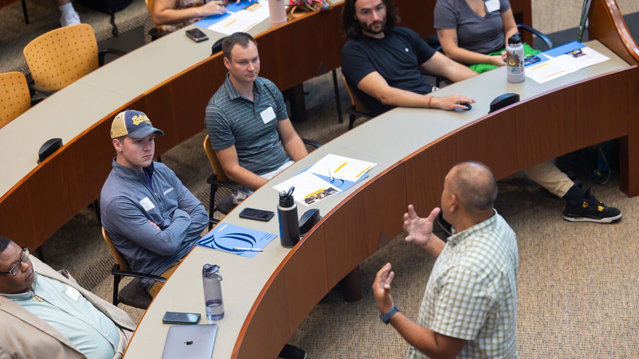 Graduate students gather to attend orientation