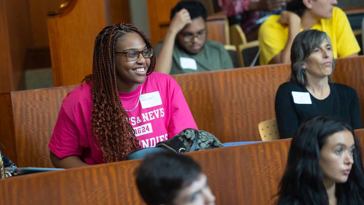 Students listen with anticipation