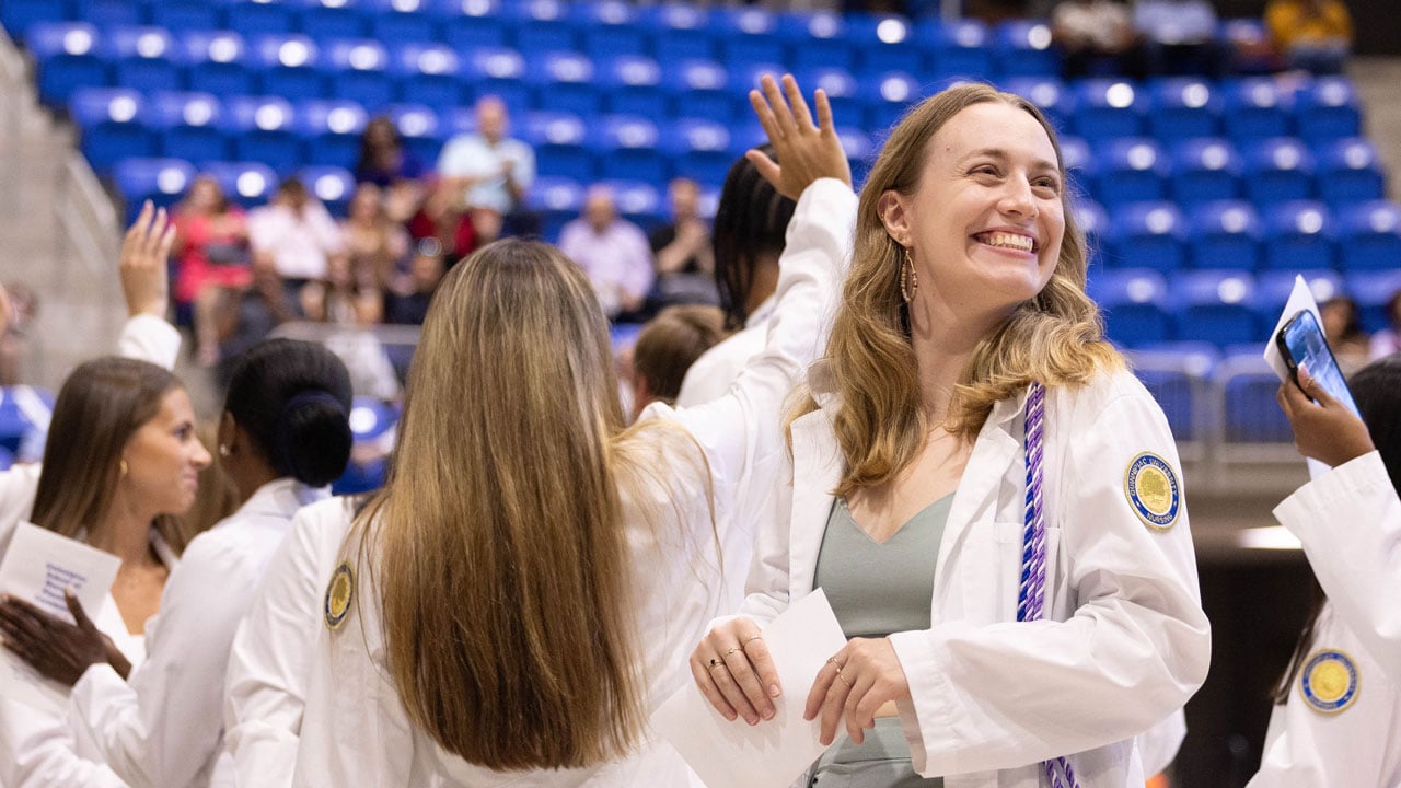 School of Nursing students celebrate at pinning ceremony