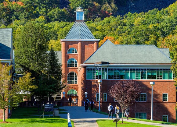 CCE Building outside in fall weather.