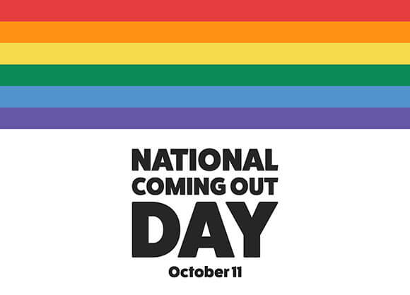 National Coming Out Day graphic