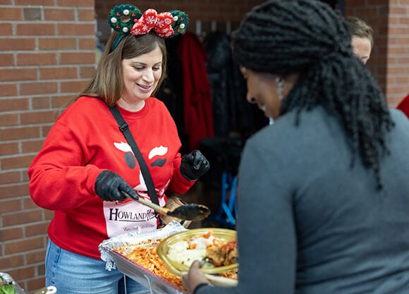 Karla Natale participates in the holiday gift run