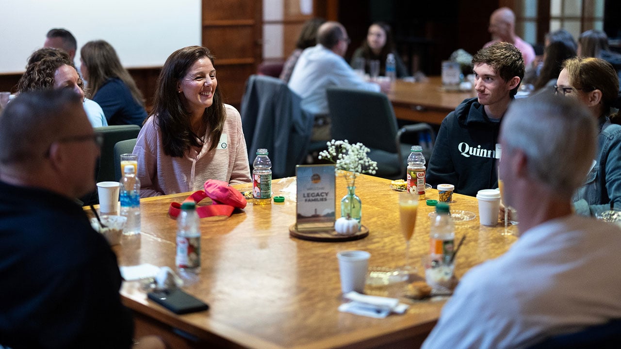 Alumni reconnect at Bobcat Weekend.